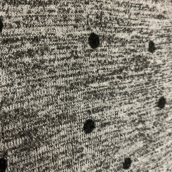 Lucky Brand Heather Thin Sweater with polka dots. Size Extra Small. - Picture 4 of 5